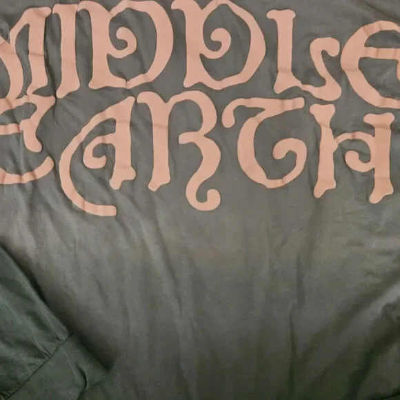 Boxlunch " Middle Earth" Lord of the Rings Men Long Sleee Ombre T-shirt Size XL - Picture 2 of 10